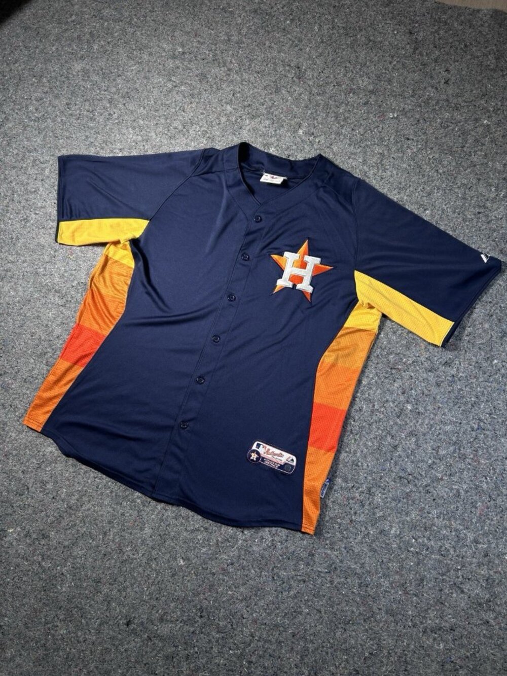 Houston Astros Majestic Authentic Collection MLB Batting Practice Jersey 2012 Xl